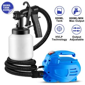 800ML Paint Sprayer 650W Paint Sprayer 800ML,minimum Output HVLP Oil Primer Water Spray, With 3 Spraying Modes Motor And Removable Container (Option: 800ml)