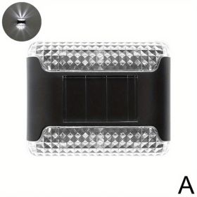 1pc Solar Up And Down Wall Lights; Outdoor Waterproof LED Step Light; Solar Fence Lights For Outdoor Yard Garden Lawn Patio Courtyard Fences Driv (Color: White Light)