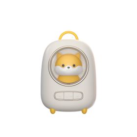 Mini Cute Pet Wireless Bluetooth Speaker With Night Light Outdoor Subwoofer Speakers Holiday Gift For Android iOS Phone Laptop (Ships From: China, Color: White)