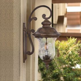 Vintage Outdoor Wall Lantern, Weatherproof Exterior Sconce Light with Clear Glass Shade, Waterproof Wall Mount Light Fixture for Patio, Porch (Color: as Pic)