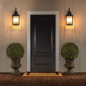 Large Outdoor Wall Lamps With Glass Supports multiple types of light bulbs (2pack) (Color: as Pic)