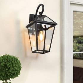 Modern Outdoor Waterproof Wall Lamp Supports multiple types of light bulbs 1 pack (Color: as Pic)